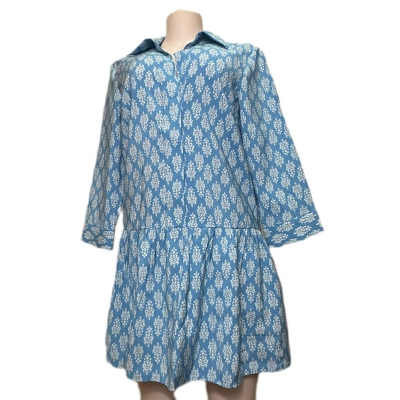 NWT ZARA Blue Patterned Women's Swim Cover-Up - Picture 4 of 14